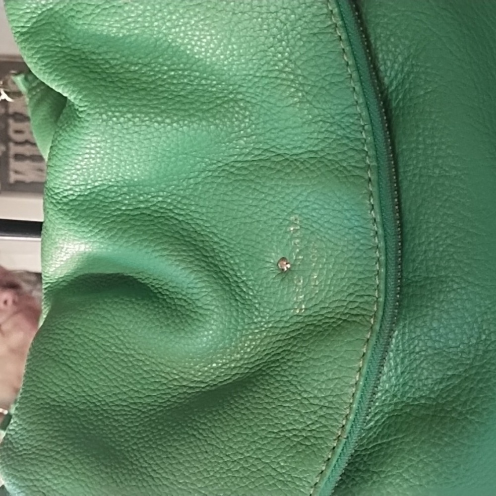 Kate Spade VGC Green 100% Cow Leather Shoulder Bag. Pebbled. - Picture 2 of 16